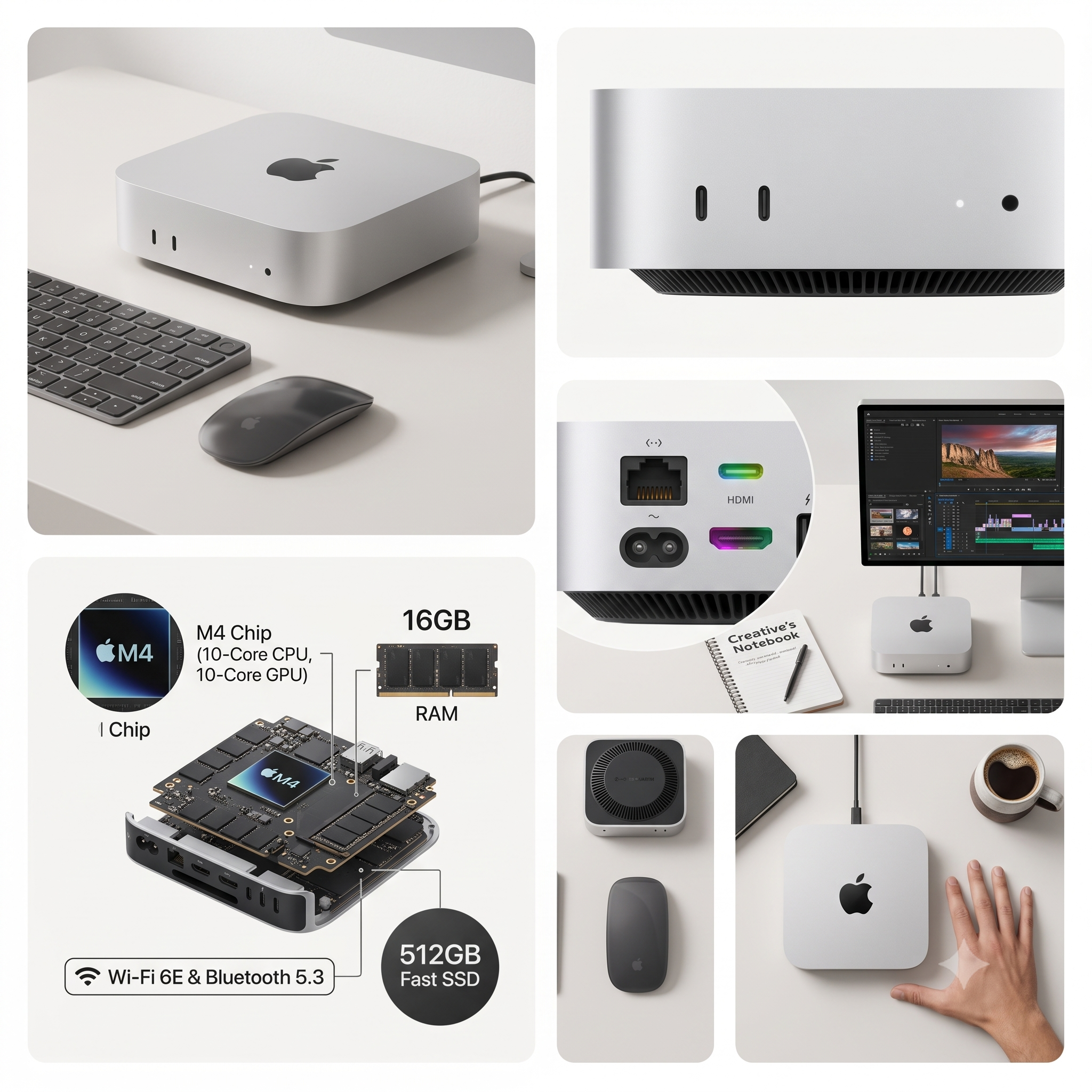 Mac Mini M4 (2024) – 16GB RAM, 512GB SSD | Apple